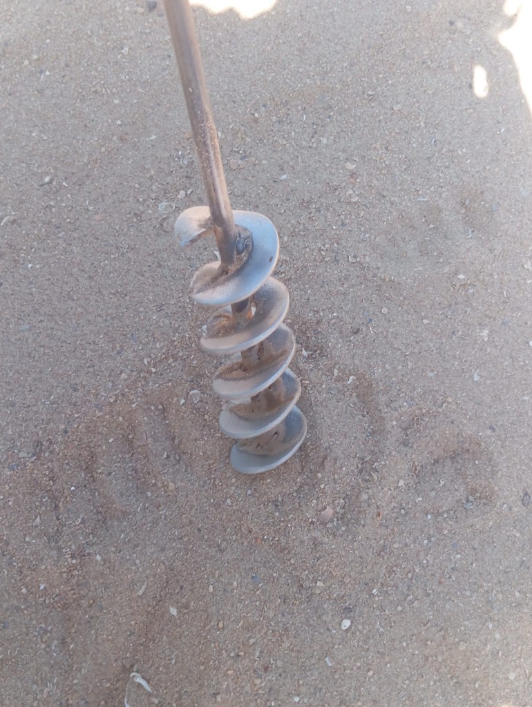 Detalhe da hélice usinada do SPEEDSAND